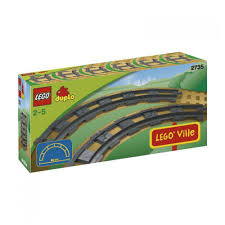 Vias curvas de tren